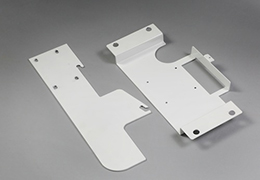 Precision sheet metal parts fabrication finished with powder coating